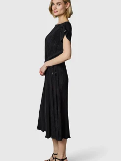 Ragwear Damen Plisseekleid - Galit YOUMODO in schwarz