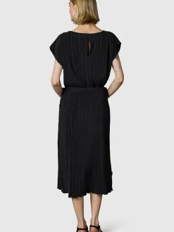 Ragwear Damen Plisseekleid - Galit YOUMODO in schwarz