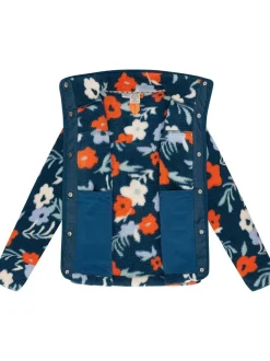 Ragwear Damen Plüschjacke - Appopis Print in petrol