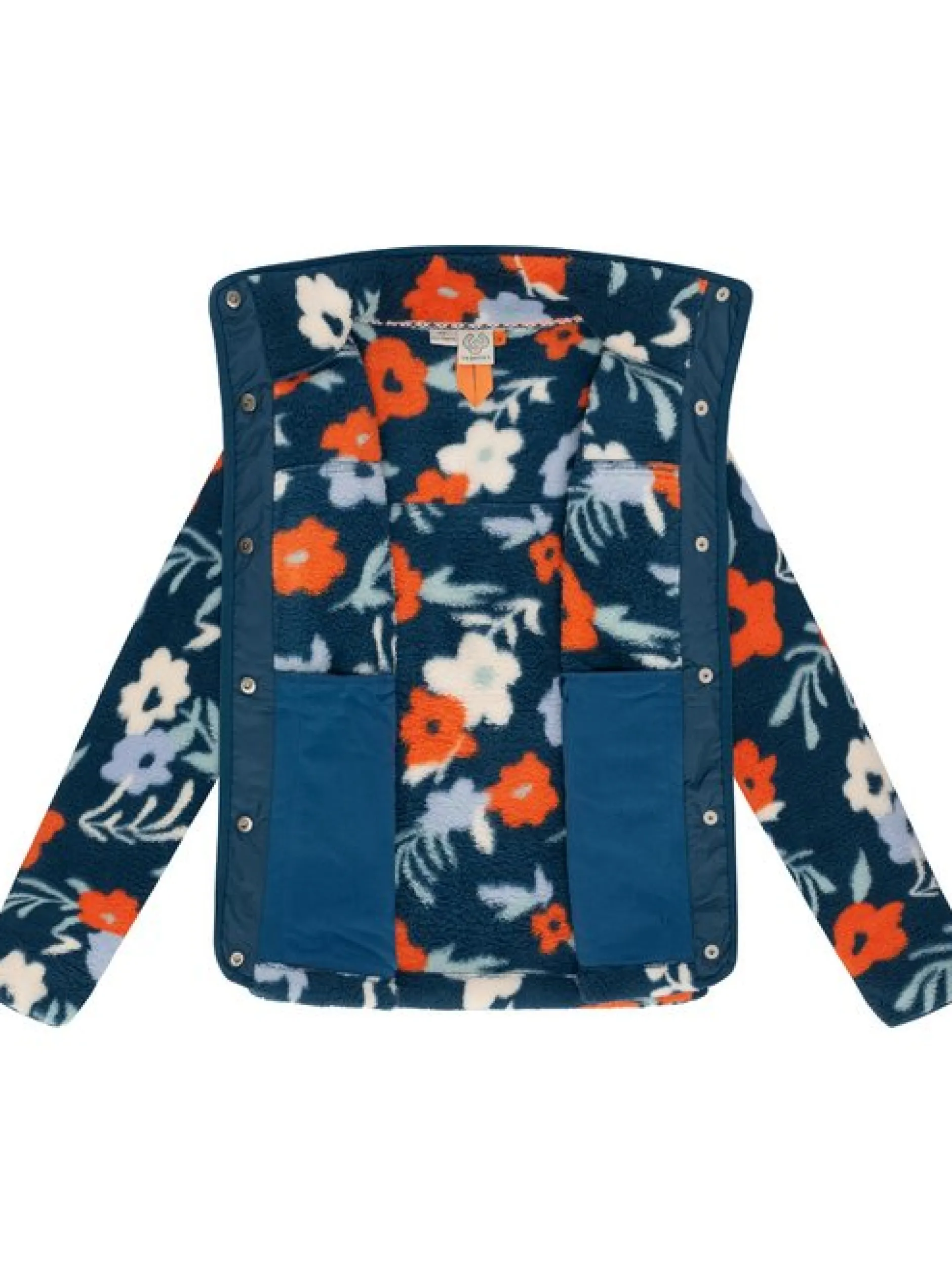 Ragwear Damen Plüschjacke - Appopis Print in petrol