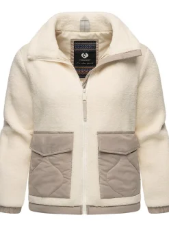Ragwear Damen Plüschjacke - Arctika in weiß
