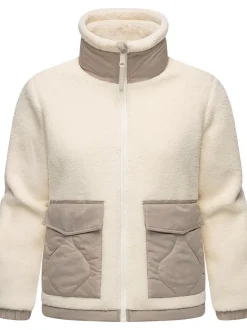 Ragwear Damen Plüschjacke - Arctika in weiß