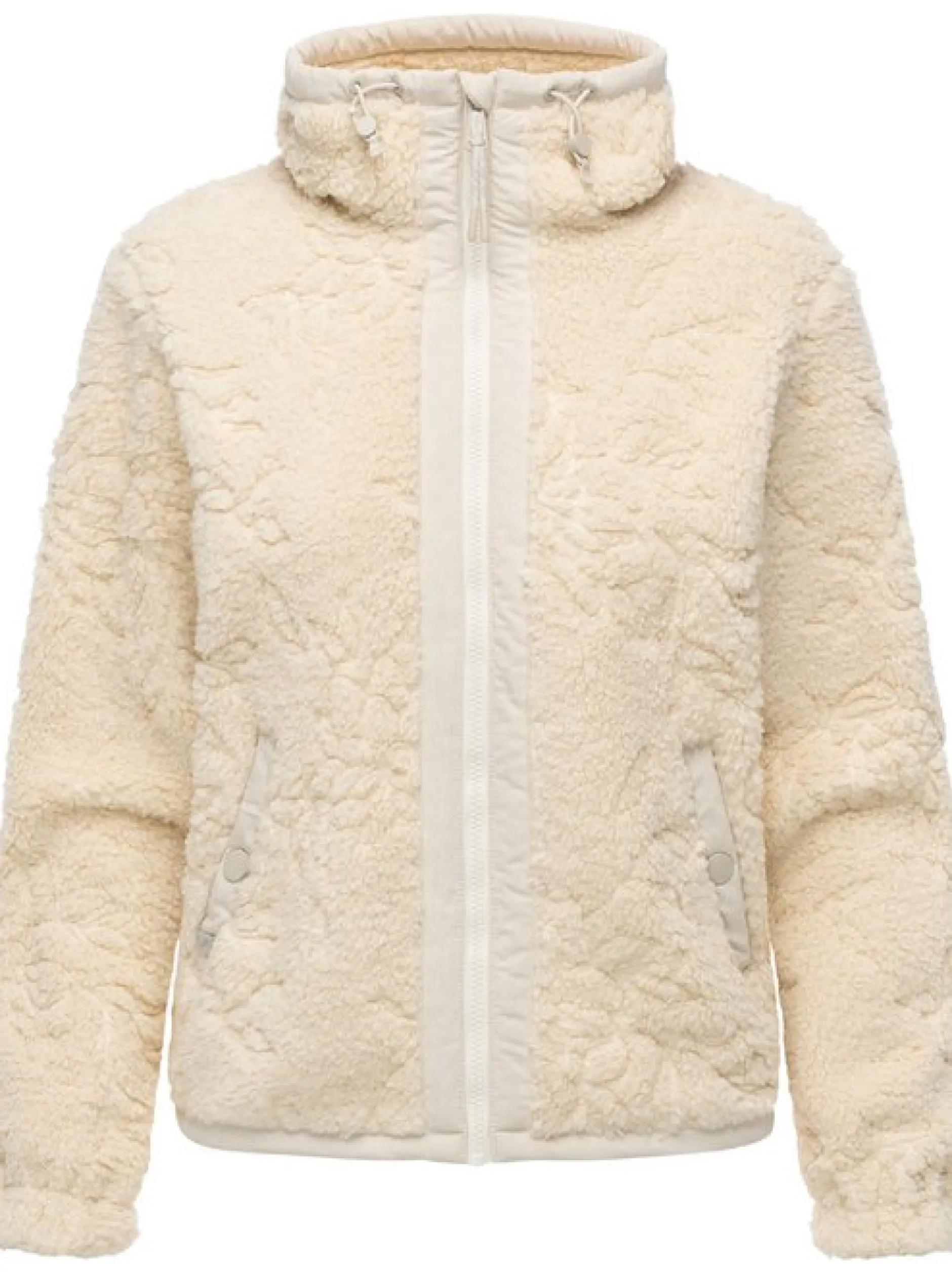 Ragwear Damen Plüschjacke - Nordicka II in ecru