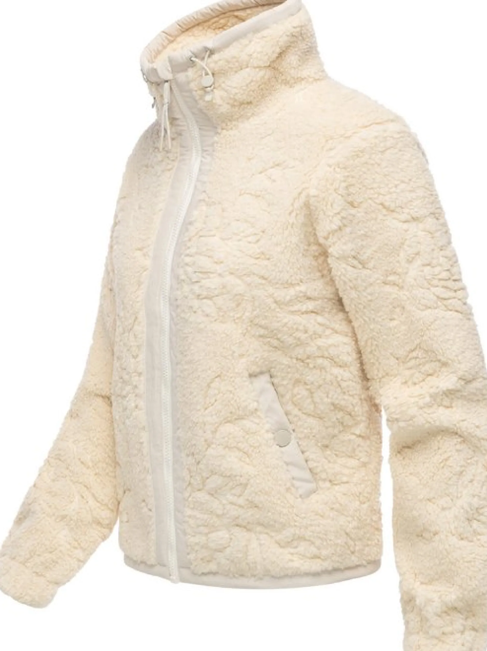 Ragwear Damen Plüschjacke - Nordicka II in ecru