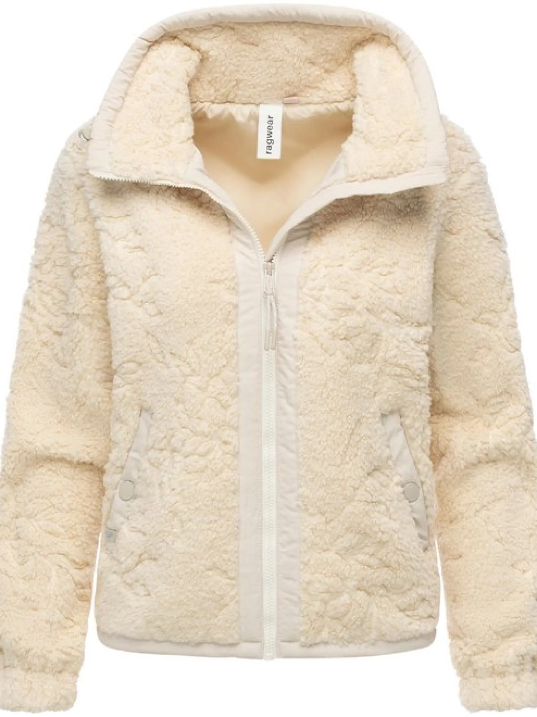 Ragwear Damen Plüschjacke - Nordicka II in ecru