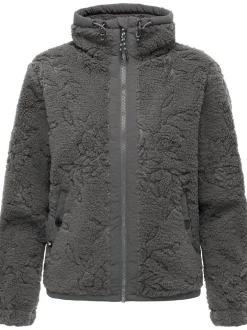Ragwear Damen Plüschjacke - Nordicka II in grau