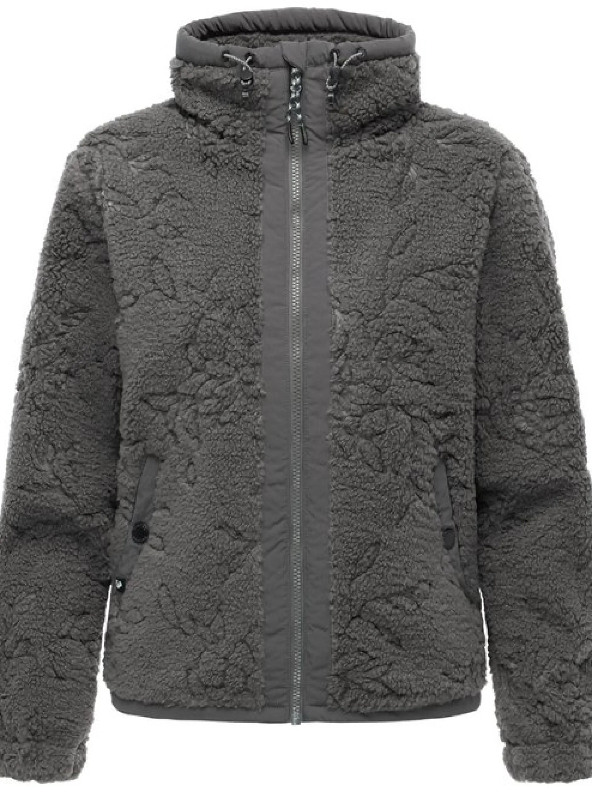 Ragwear Damen Plüschjacke - Nordicka II in grau