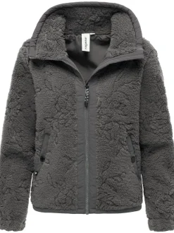 Ragwear Damen Plüschjacke - Nordicka II in grau