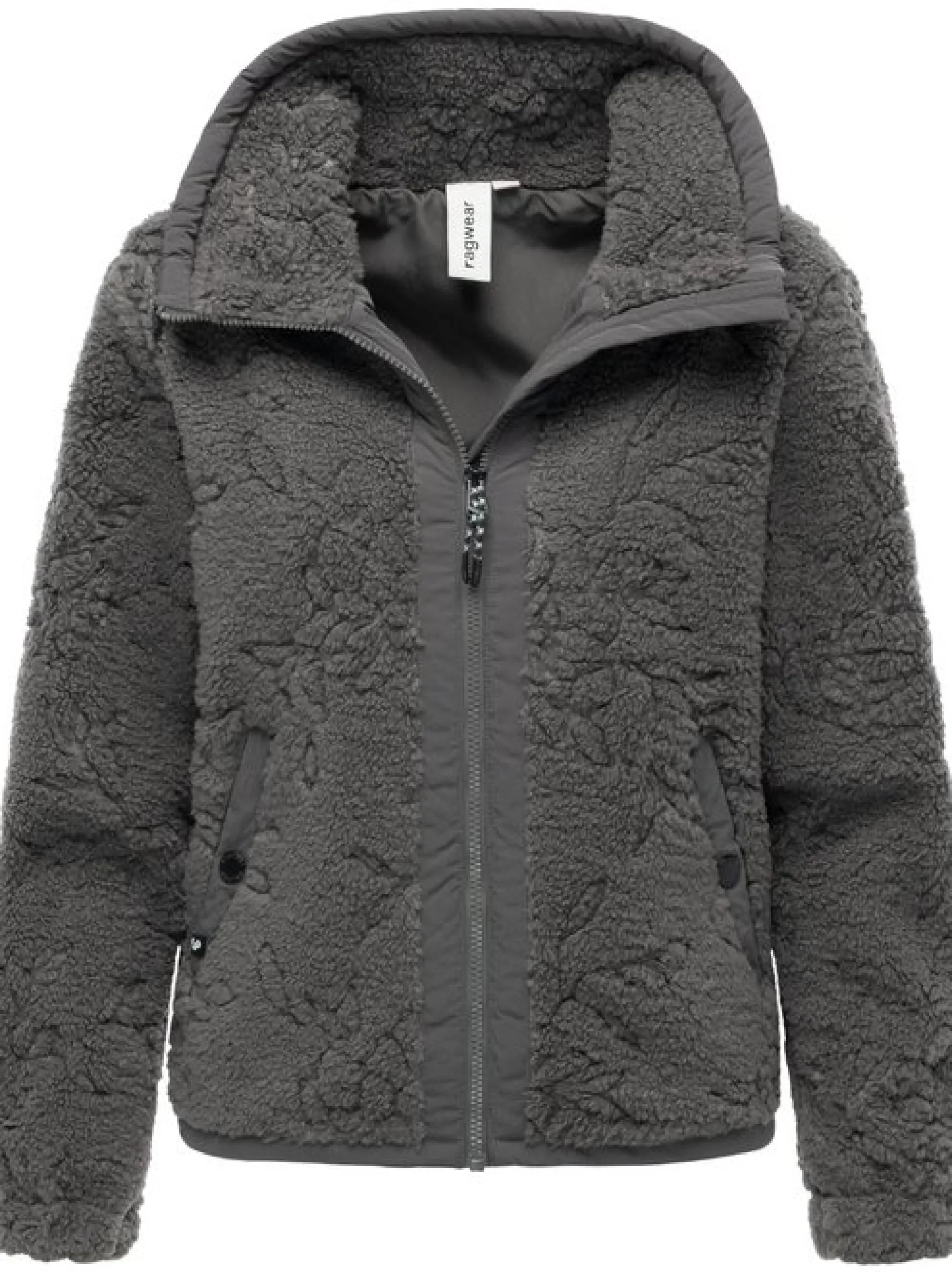Ragwear Damen Plüschjacke - Nordicka II in grau