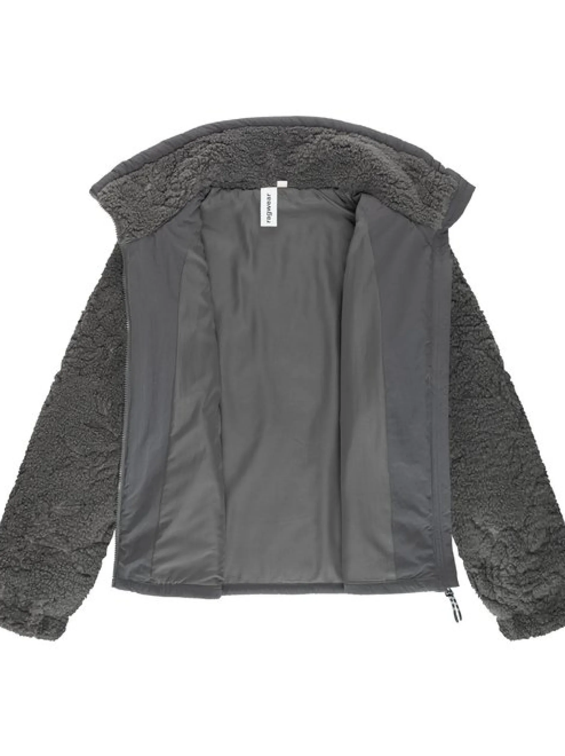 Ragwear Damen Plüschjacke - Nordicka II in grau
