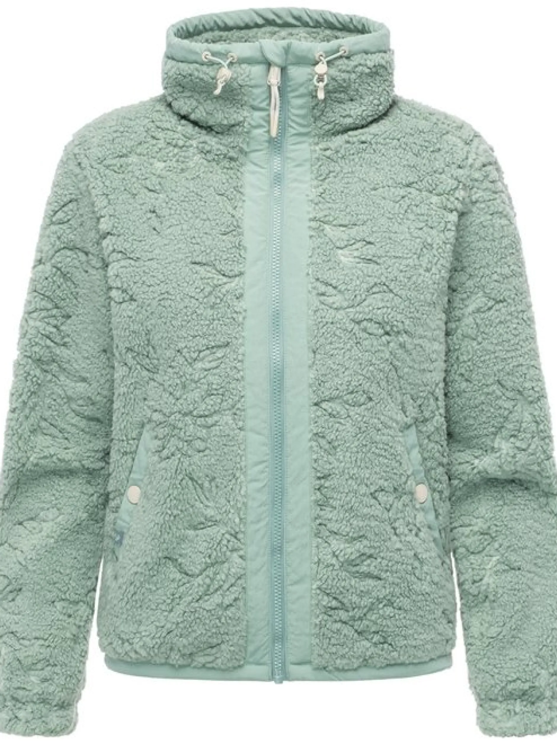 Ragwear Damen Plüschjacke - Nordicka II in grün