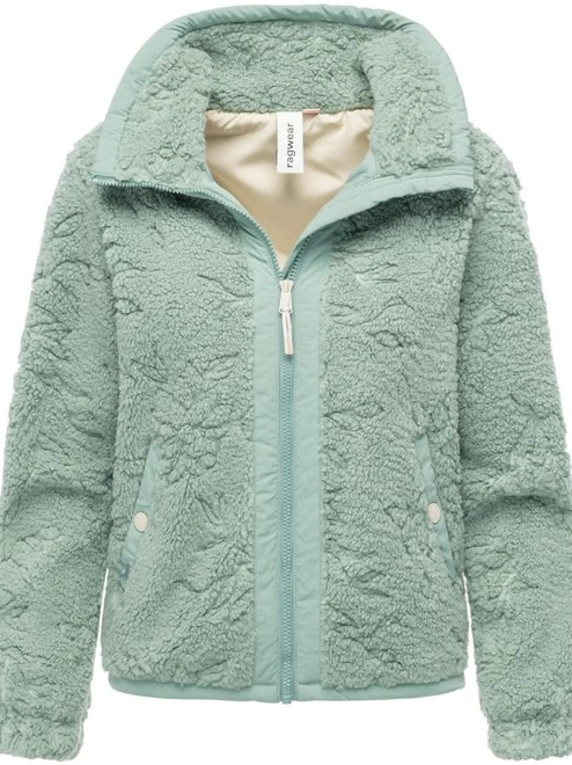 Ragwear Damen Plüschjacke - Nordicka II in grün