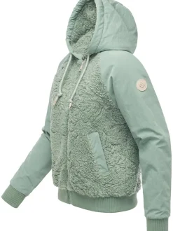 Ragwear Damen Plüschjacke - Talianita YOUMODO in grün