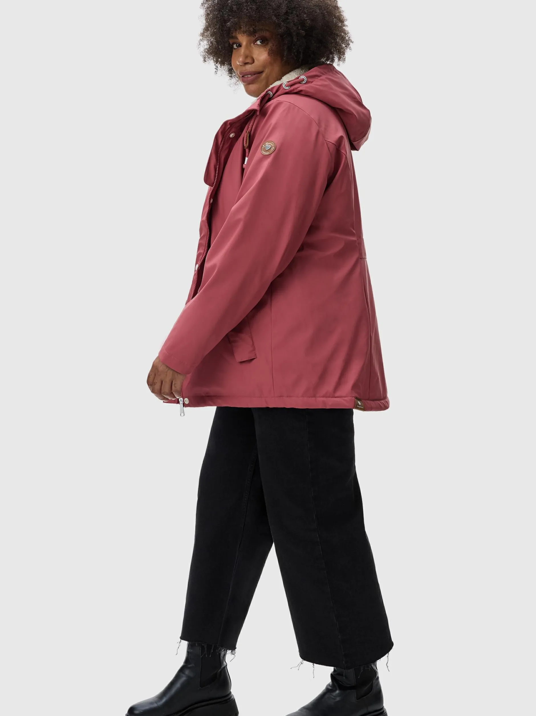 Ragwear Damen Regenjacke - Marge in rosa
