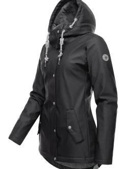 Ragwear Damen Regenjacke - Marge in schwarz
