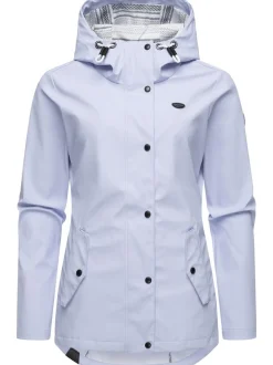 Ragwear Damen Regenjacke - YM-Marge in hellblau