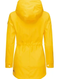 Ragwear Damen Regenmantel - Monadis Rainy Intl. in gelb