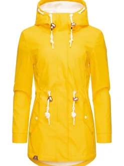 Ragwear Damen Regenmantel - Monadis Rainy Intl. in gelb