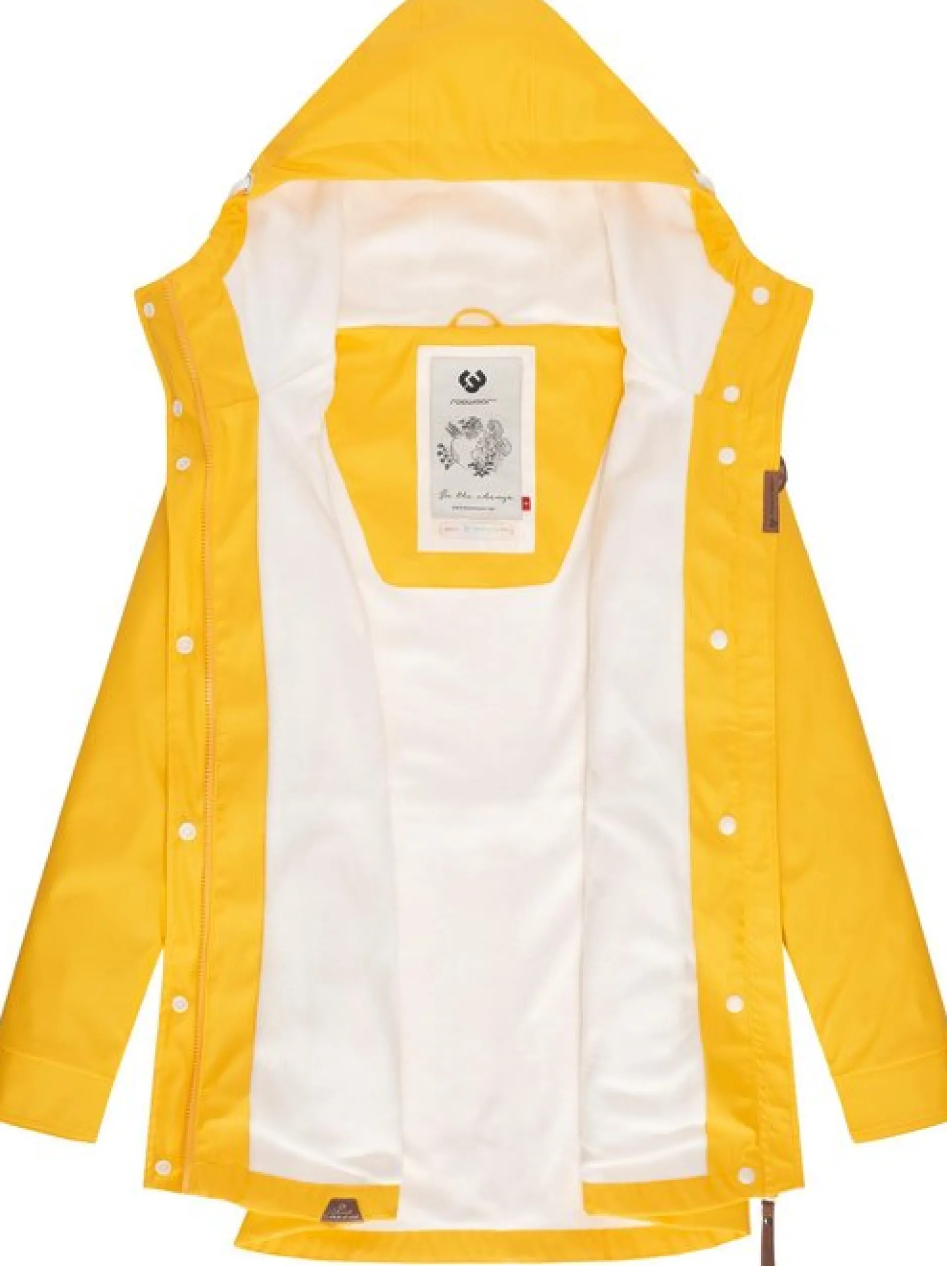 Ragwear Damen Regenmantel - Monadis Rainy Intl. in gelb
