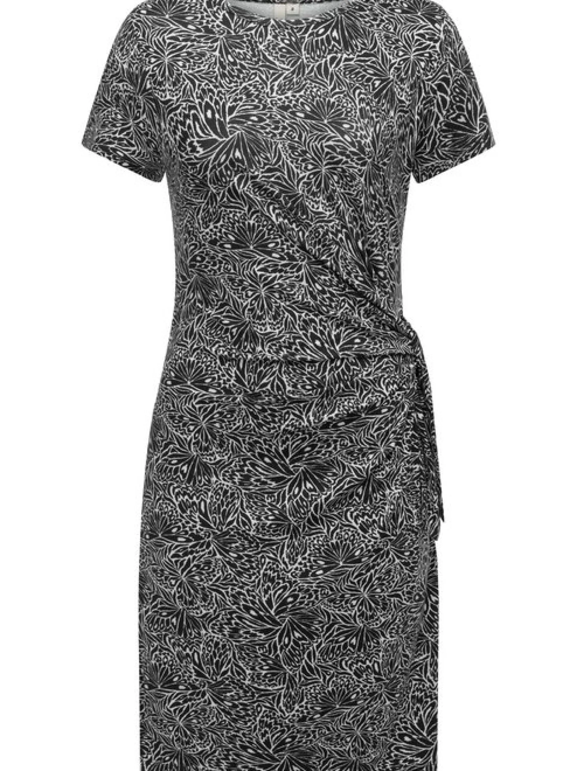 Ragwear Damen Shirtkleid - Knotta Print in marine