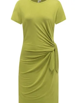 Ragwear Damen Shirtkleid - Knotta in grün - Länge: kurz