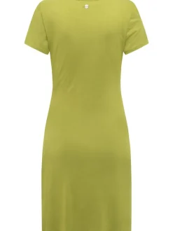 Ragwear Damen Shirtkleid - Knotta in grün - Länge: kurz