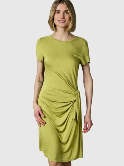 Ragwear Damen Shirtkleid - Knotta in grün - Länge: kurz