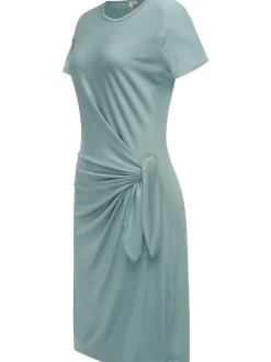 Ragwear Damen Shirtkleid - Knotta in aqua - Länge: kurz