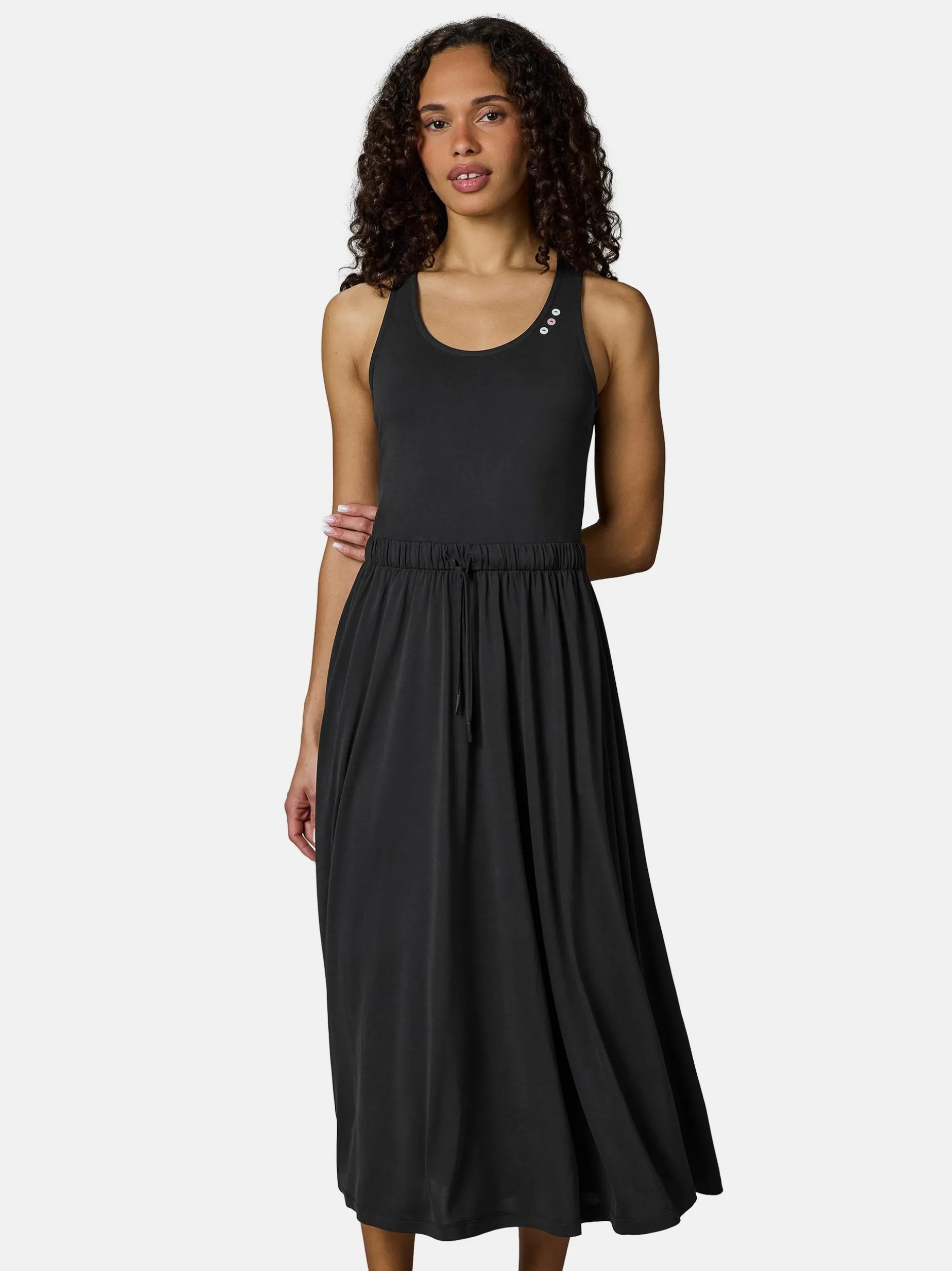 Ragwear Damen Shirtkleid - Mauglia YOUMODO in schwarz