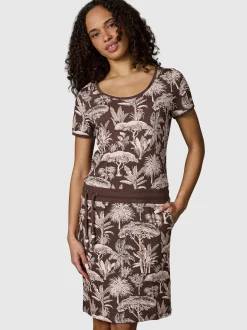 Ragwear Damen Sommerkleid - Baomi Tropic YOUMODO in schoko