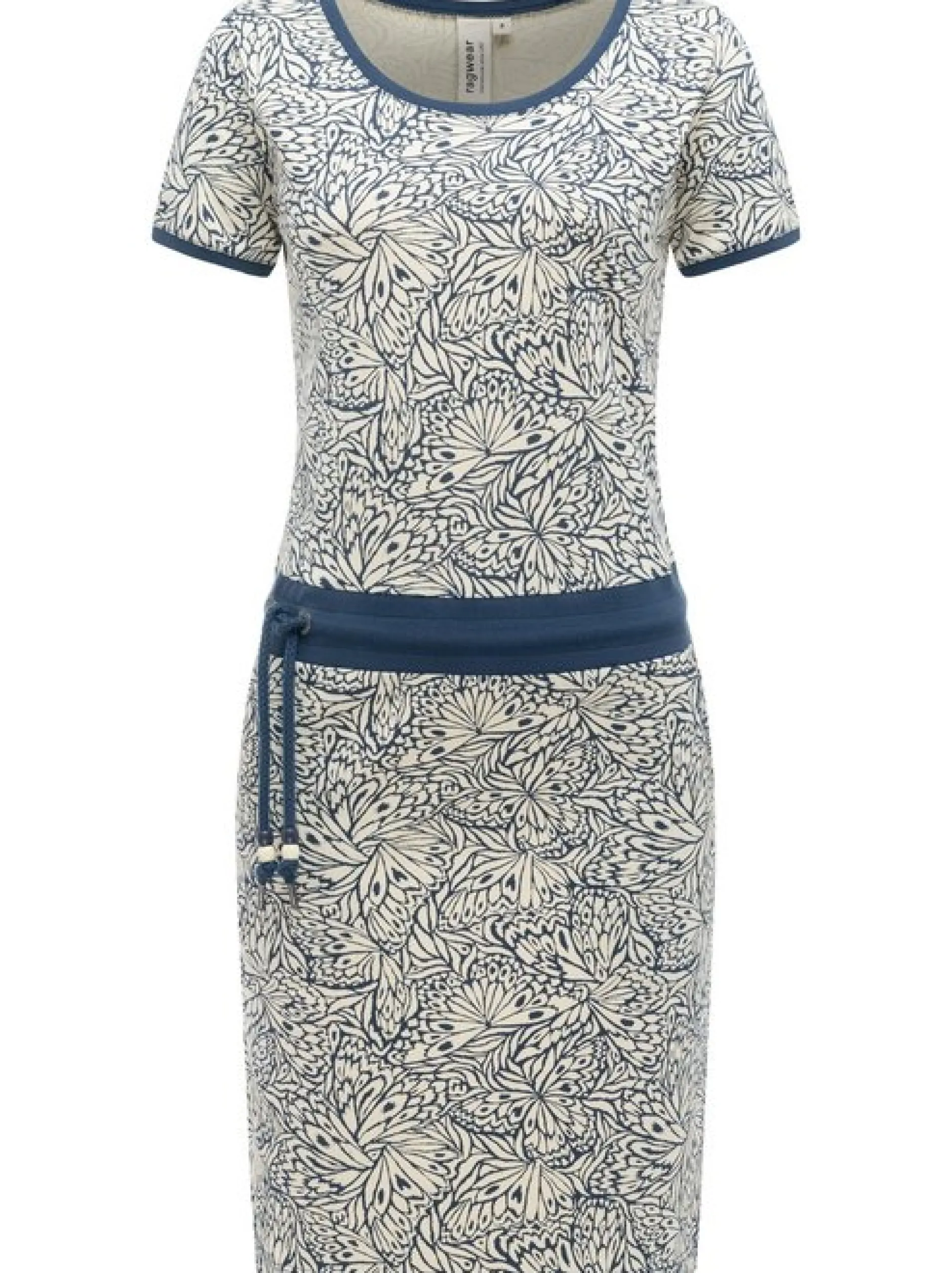 Ragwear Damen Sommerkleid - Baomi Zoo YOUMODO in blau beige