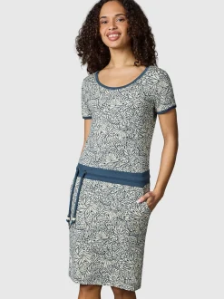 Ragwear Damen Sommerkleid - Baomi Zoo YOUMODO in blau beige