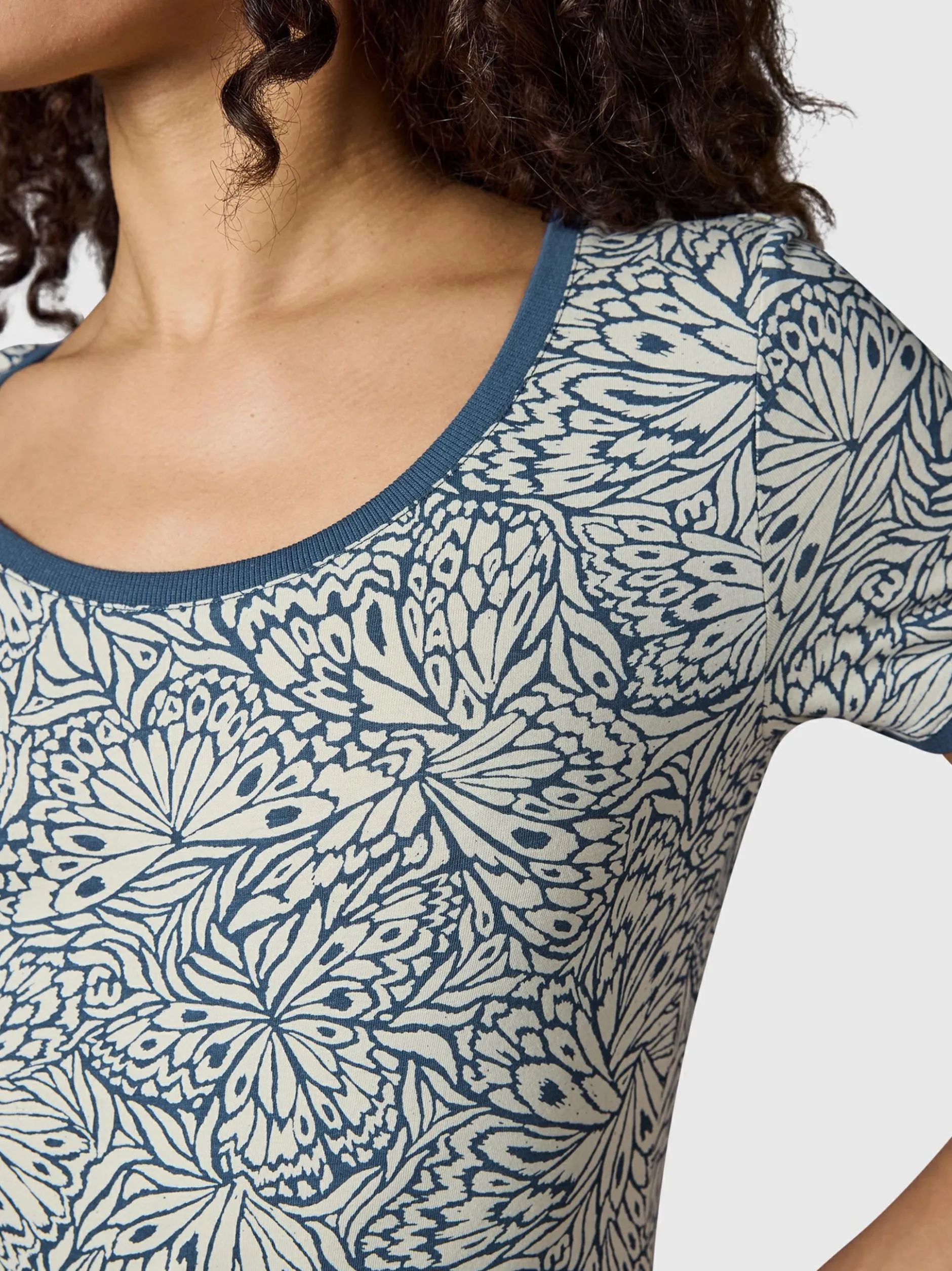 Ragwear Damen Sommerkleid - Baomi Zoo YOUMODO in blau beige