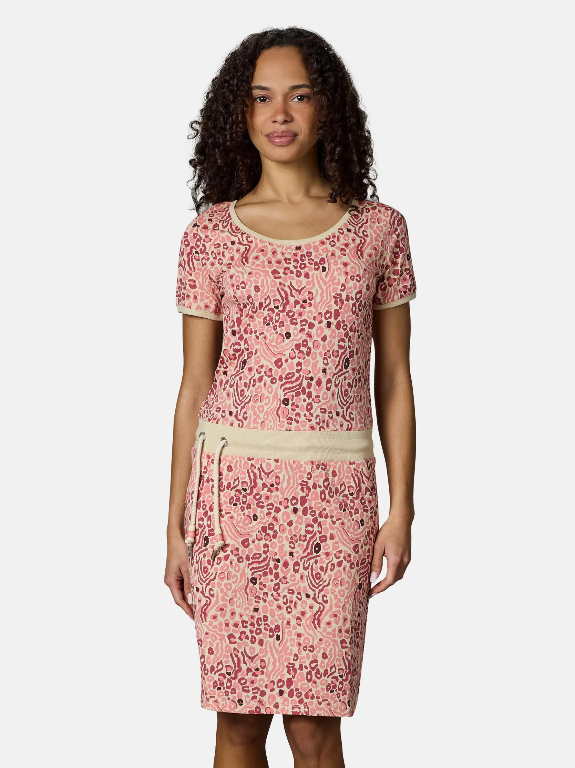 Ragwear Damen Sommerkleid - Baomi Zoo YOUMODO in pink
