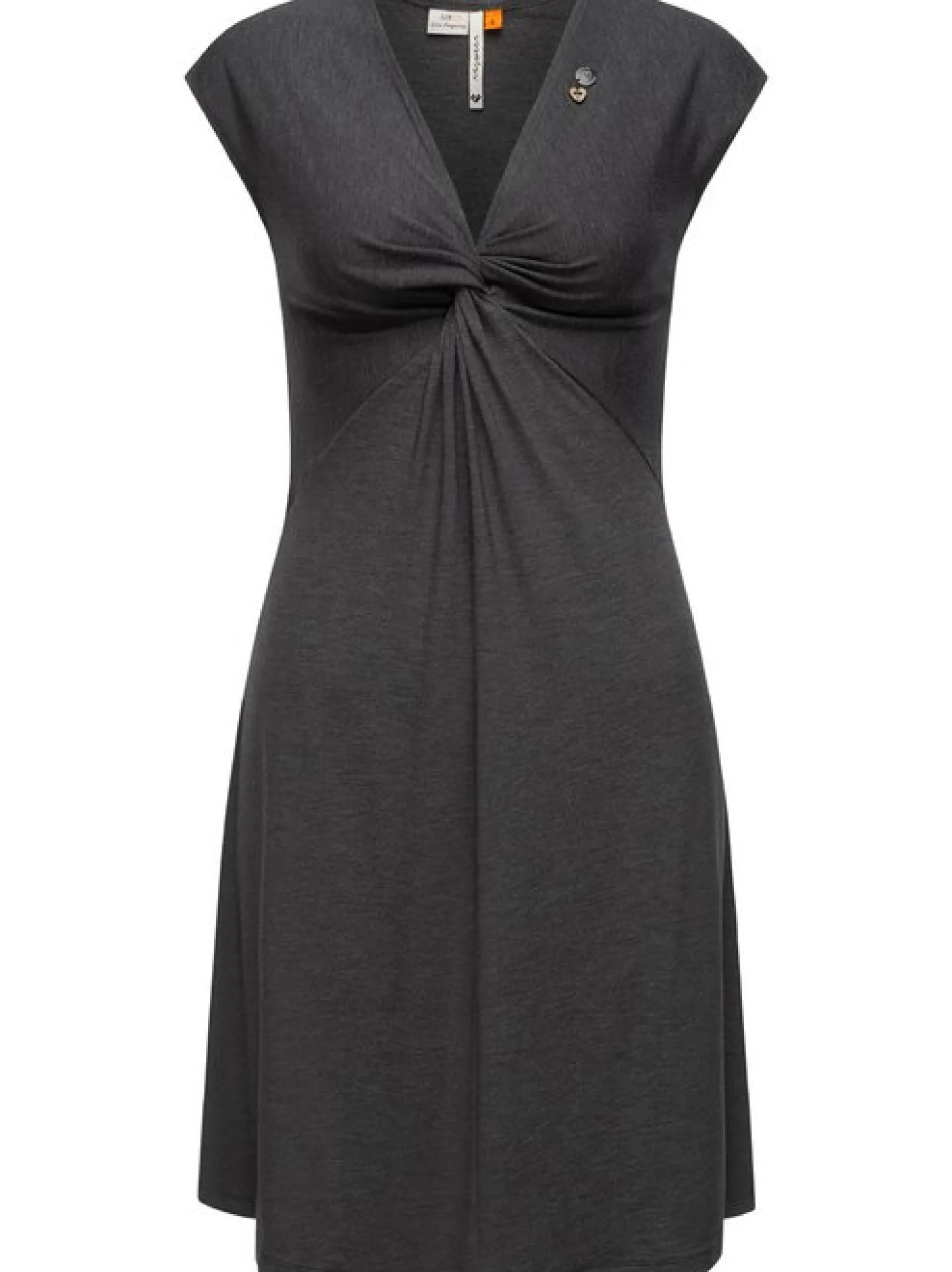 Ragwear Damen Sommerkleid - Comfrey Solid in schwarz