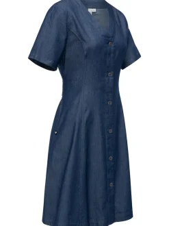 Ragwear Damen Sommerkleid - Kveeda Denim in blau