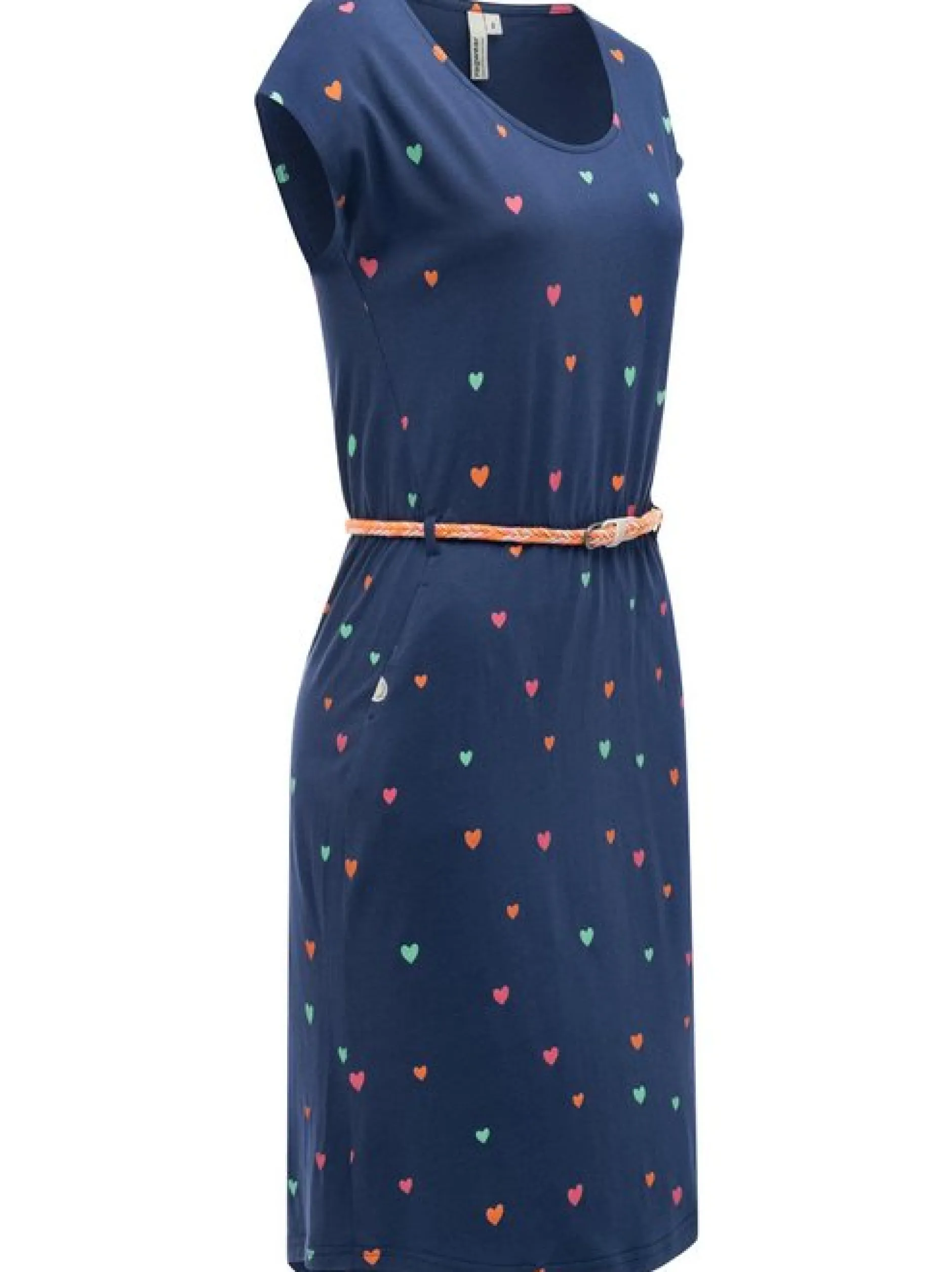 Ragwear Damen Sommerkleid - Lilithe Hearts YOUMODO in marine