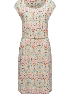 Ragwear Damen Sommerkleid - Lilithe Ikat in beige