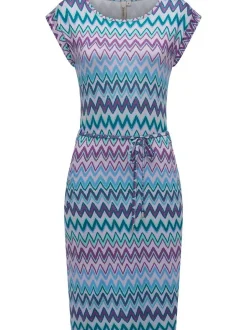 Ragwear Damen Sommerkleid - Taggien Print in flieder