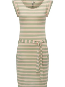 Ragwear Damen Sommerkleid - Tagg Stripes in grün