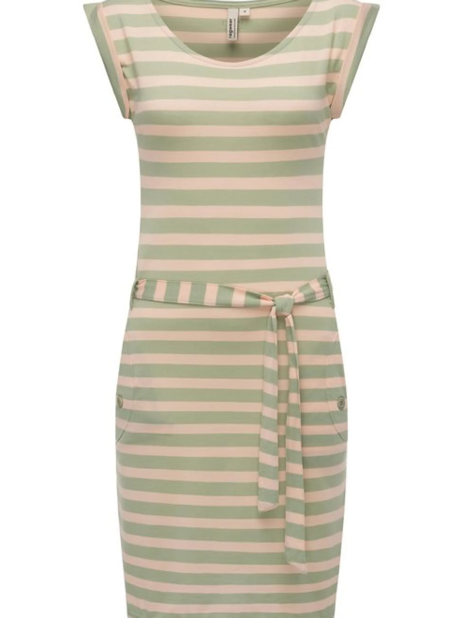 Ragwear Damen Sommerkleid - Tagg Stripes in grün