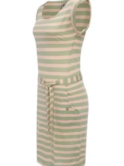 Ragwear Damen Sommerkleid - Tagg Stripes in grün