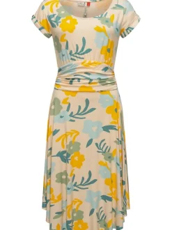 Ragwear Damen Sommerkleid - Yvone Flowers in beige