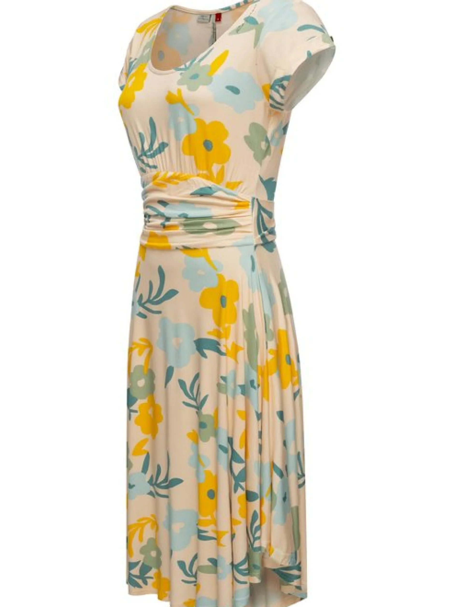 Ragwear Damen Sommerkleid - Yvone Flowers in beige