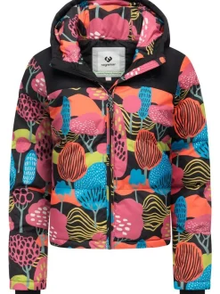 Ragwear Damen Steppjacke - Amazze Print in mehrfarbig