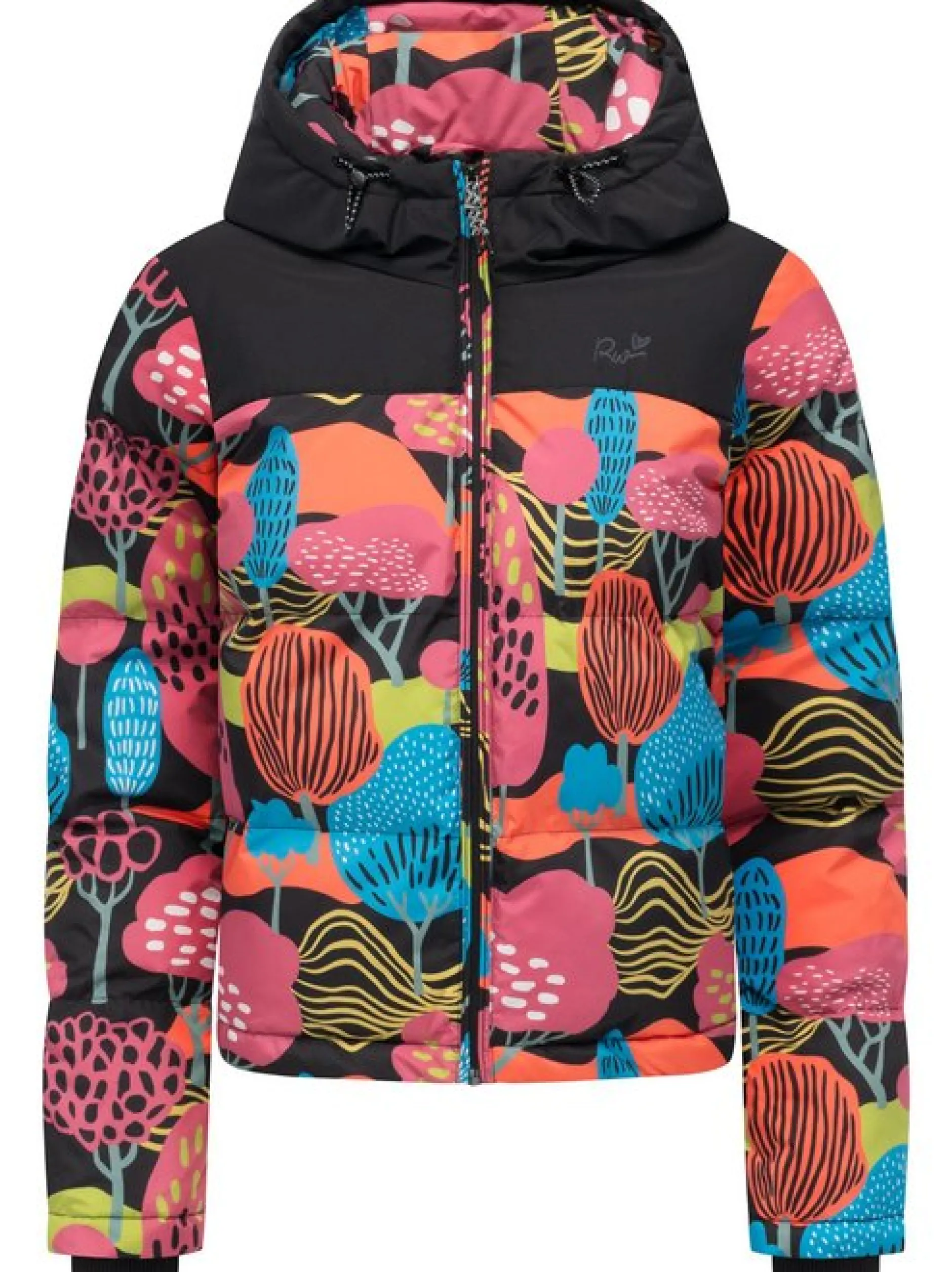 Ragwear Damen Steppjacke - Amazze Print in mehrfarbig