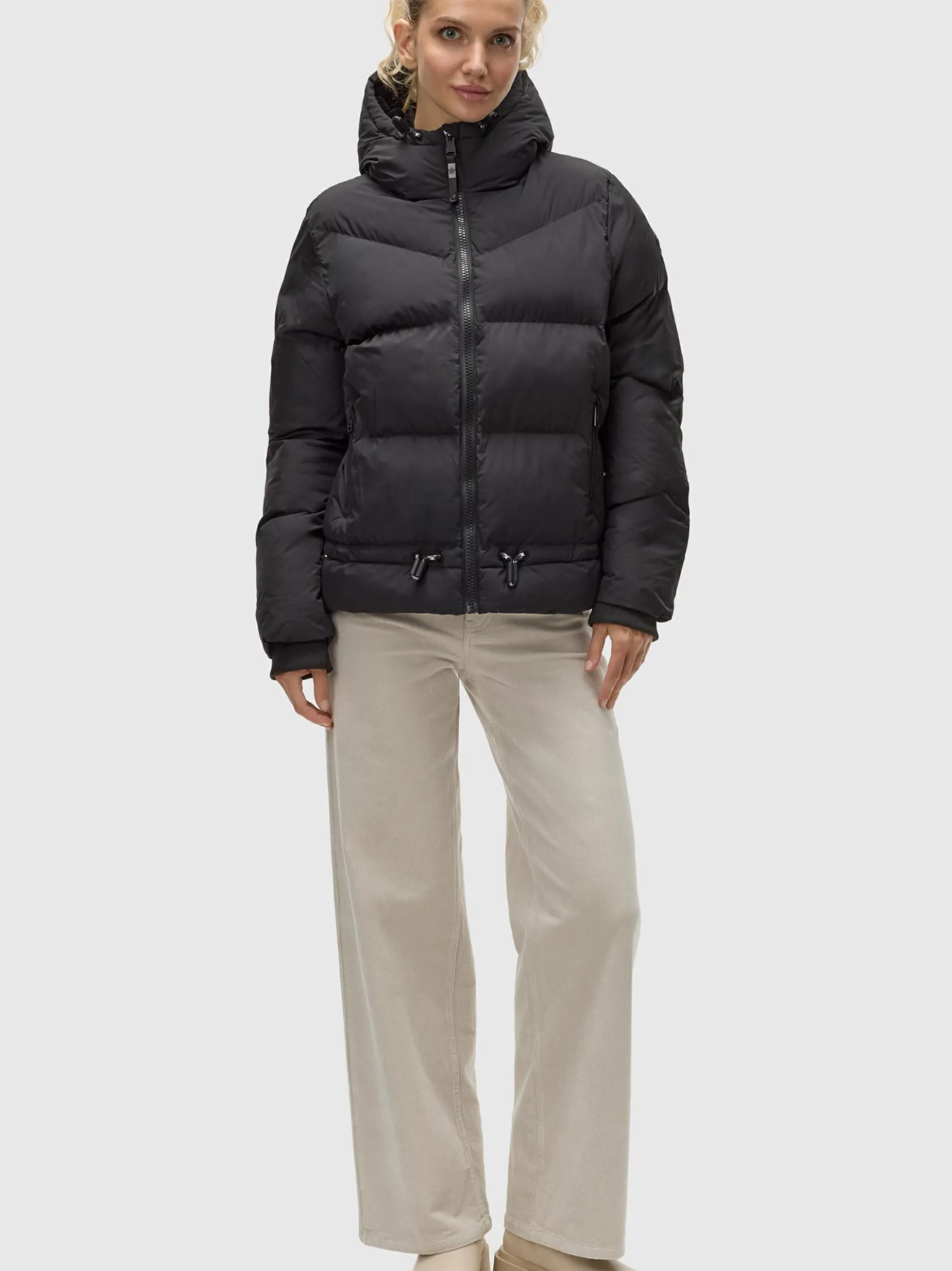 Ragwear Damen Steppjacke - Briony in schwarz