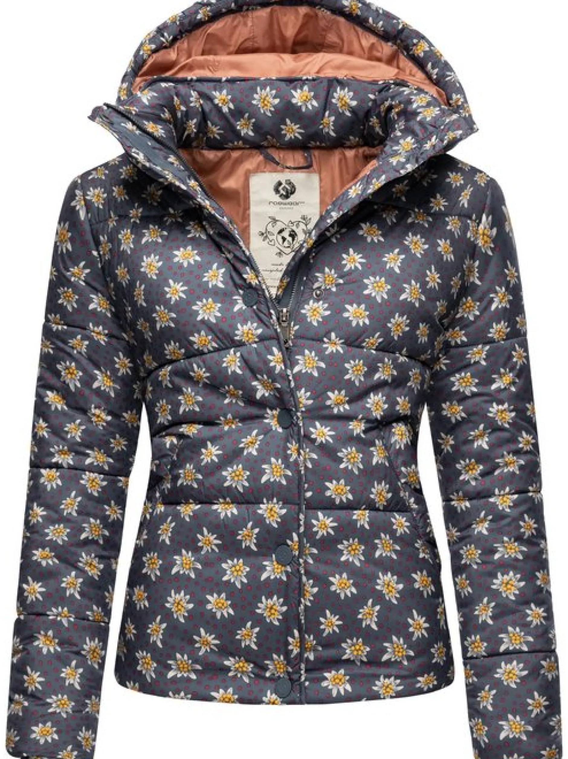 Ragwear Damen Steppjacke - Relive Remake in blau