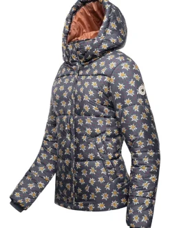 Ragwear Damen Steppjacke - Relive Remake in blau