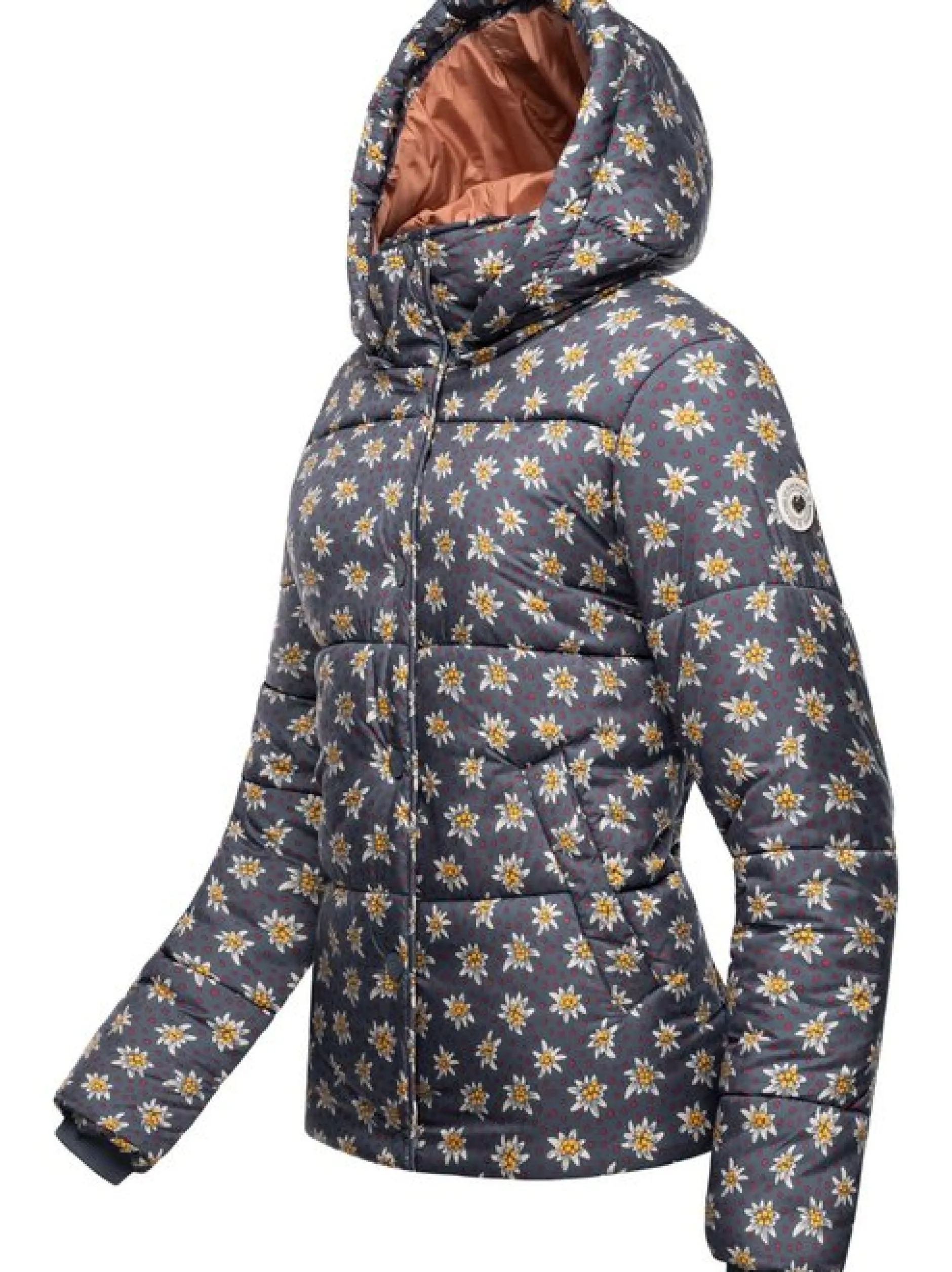 Ragwear Damen Steppjacke - Relive Remake in blau